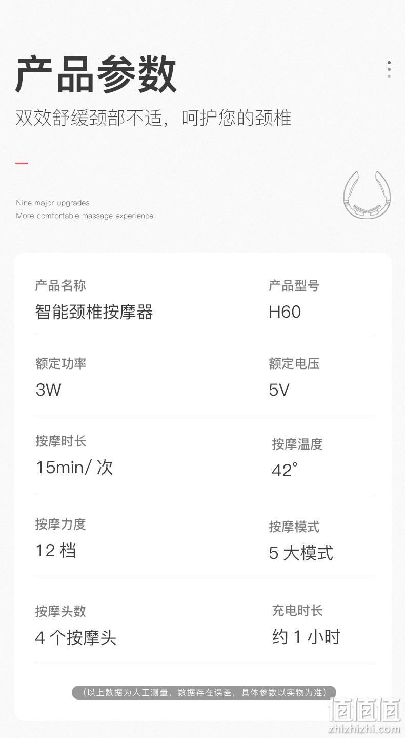 顶配4头奢华版，18档精确力道：奥斯玛 颈椎按摩器 148元包邮 值值值-买手聚集的地方