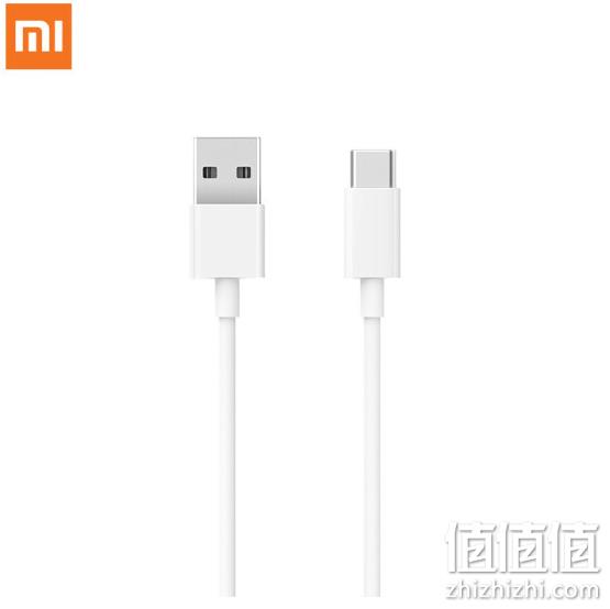 MI 小米 USB-C数据线 白色 1m 9.9元 值值值-买手聚集的地方