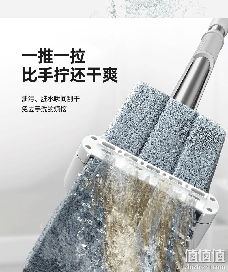 再降3元，免手洗，干湿两用：虾选 平板旋转拖把 3块拖布 19.9元包邮（之前推荐22.9元） 值值值-买手聚集的地方
