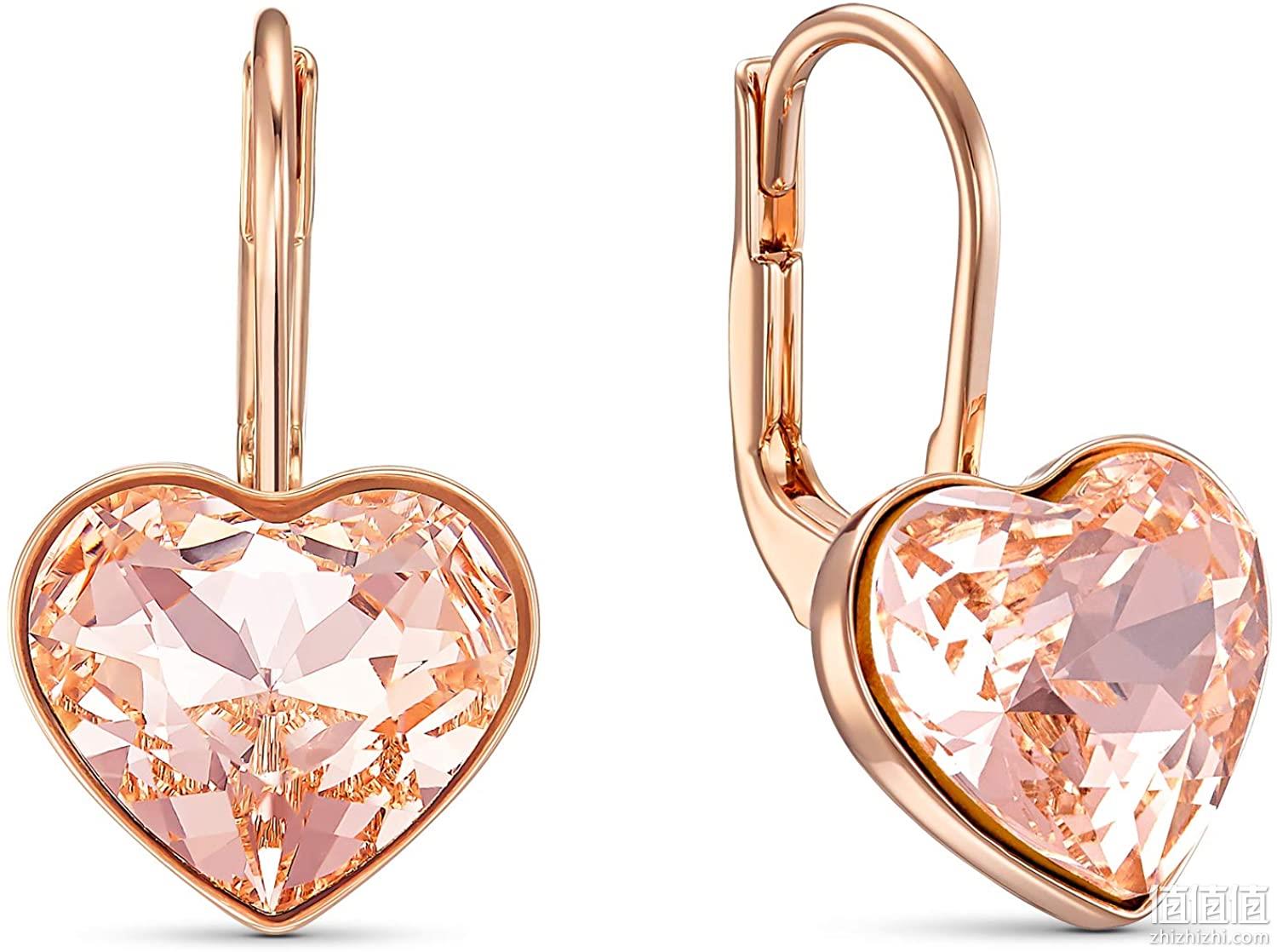 520好礼，镀金水晶爱心：Swarovski施华洛世奇 BELLA HEART 心形耳环 5515192 349元直邮到手 值值值-买手聚集的地方