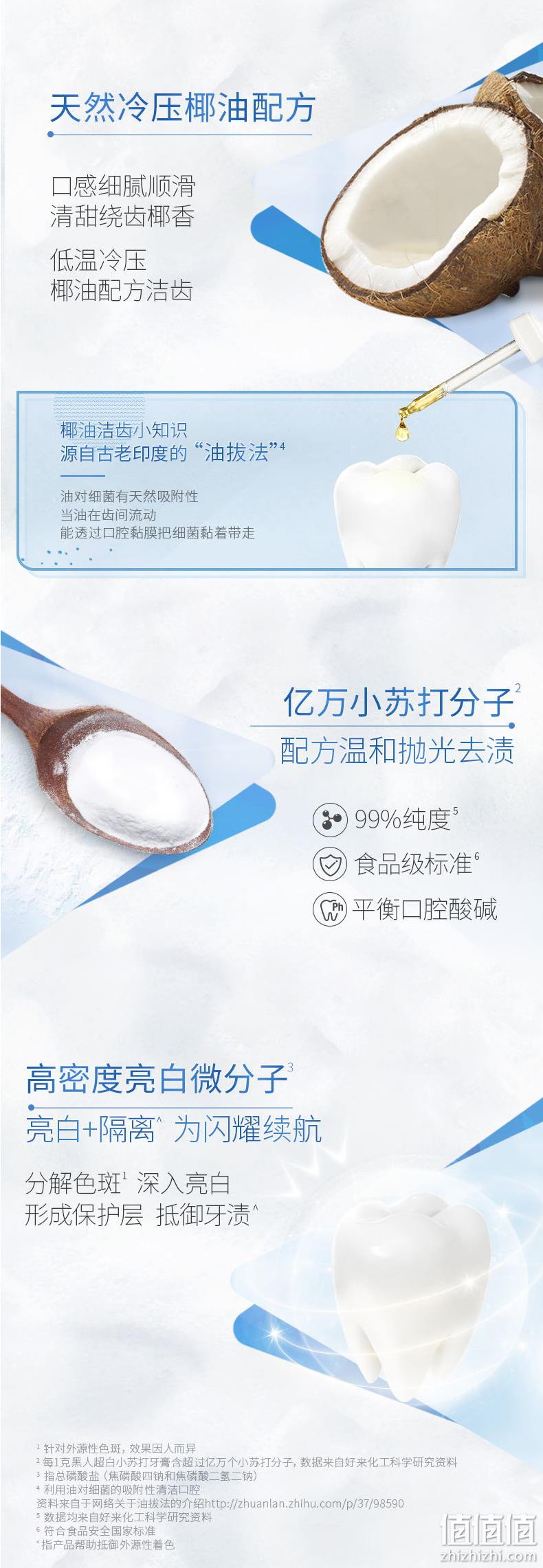 亿万小苏打，温和亮白，抵御牙渍：4支 黑人 超白茶倍健牙膏 500g 29.9元包邮 值值值-买手聚集的地方