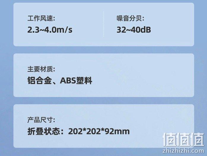 伸缩折叠,可外带当充电宝,续航10H :积米 台立两用无线便携电风扇 69元起包邮 值值值-买手聚集的地方