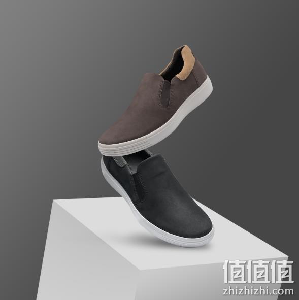 Ecco 爱步 soft 7 柔酷7号 男士真皮一脚蹬休闲鞋 579.6元包邮（天猫1199元） 值值值-买手聚集的地方