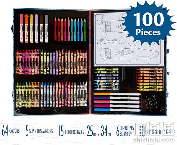 单件包邮！Crayola 绘儿乐 Inspiration 冰雪奇缘2 高级小艺术家精美礼盒绘画套装 prime直邮到手115元（国内300左右） 值值值-买手聚集的地方