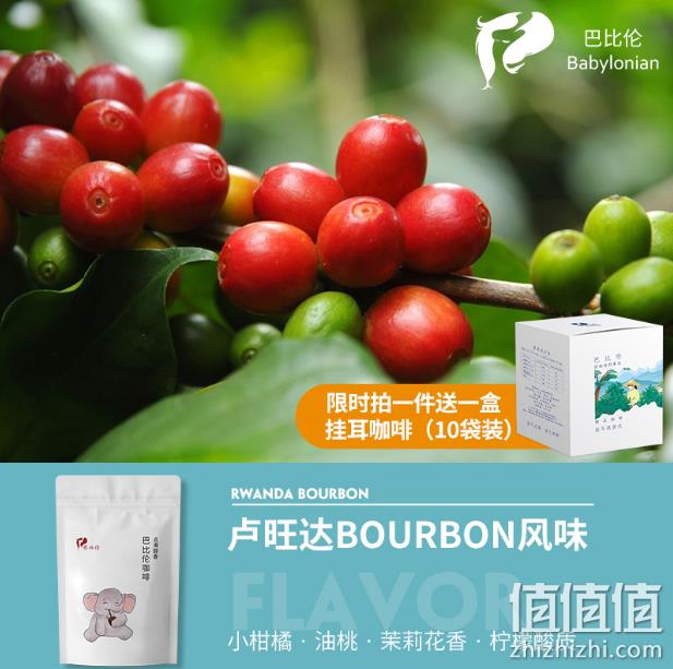 神价格！巴比伦 卢旺达水洗咖啡豆 中度烘焙 227克 赠挂耳包一盒 20元包邮 值值值-买手聚集的地方