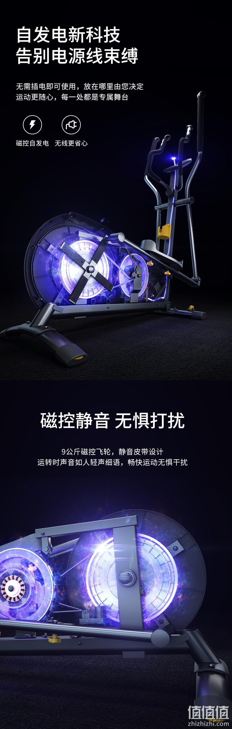 新低！今晚0点，脚踩自发电，全身燃脂：迪卡侬 家用智能磁控椭圆机 前1小时2309.9元送货入户 值值值-买手聚集的地方