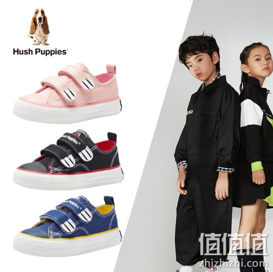 Hush Puppies 暇步士 2021新款 儿童帆布休闲鞋 79元包邮 值值值-买手聚集的地方