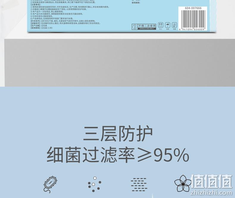 新低！4.9分：50只x2盒 Winner稳健 一次性医用外科口罩 14.9元包邮（之前推荐16.9元） 值值值-买手聚集的地方