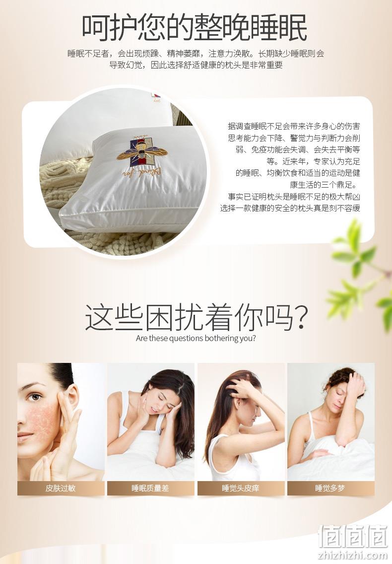防螨率89%，纯棉抗菌可水洗：1对 紫罗兰 全棉刺绣丝绒枕头 48元起包邮 值值值-买手聚集的地方