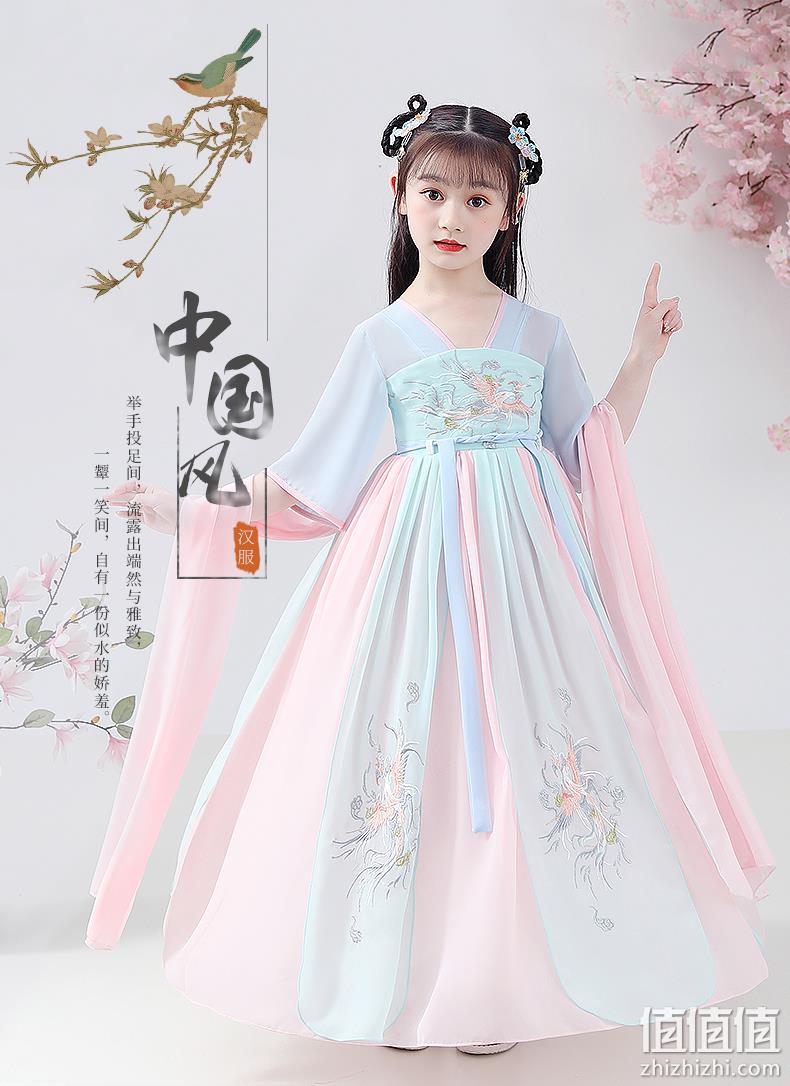 伊雯琦 汉服女童古装超仙襦裙（110-160码） 38元起包邮 值值值-买手聚集的地方
