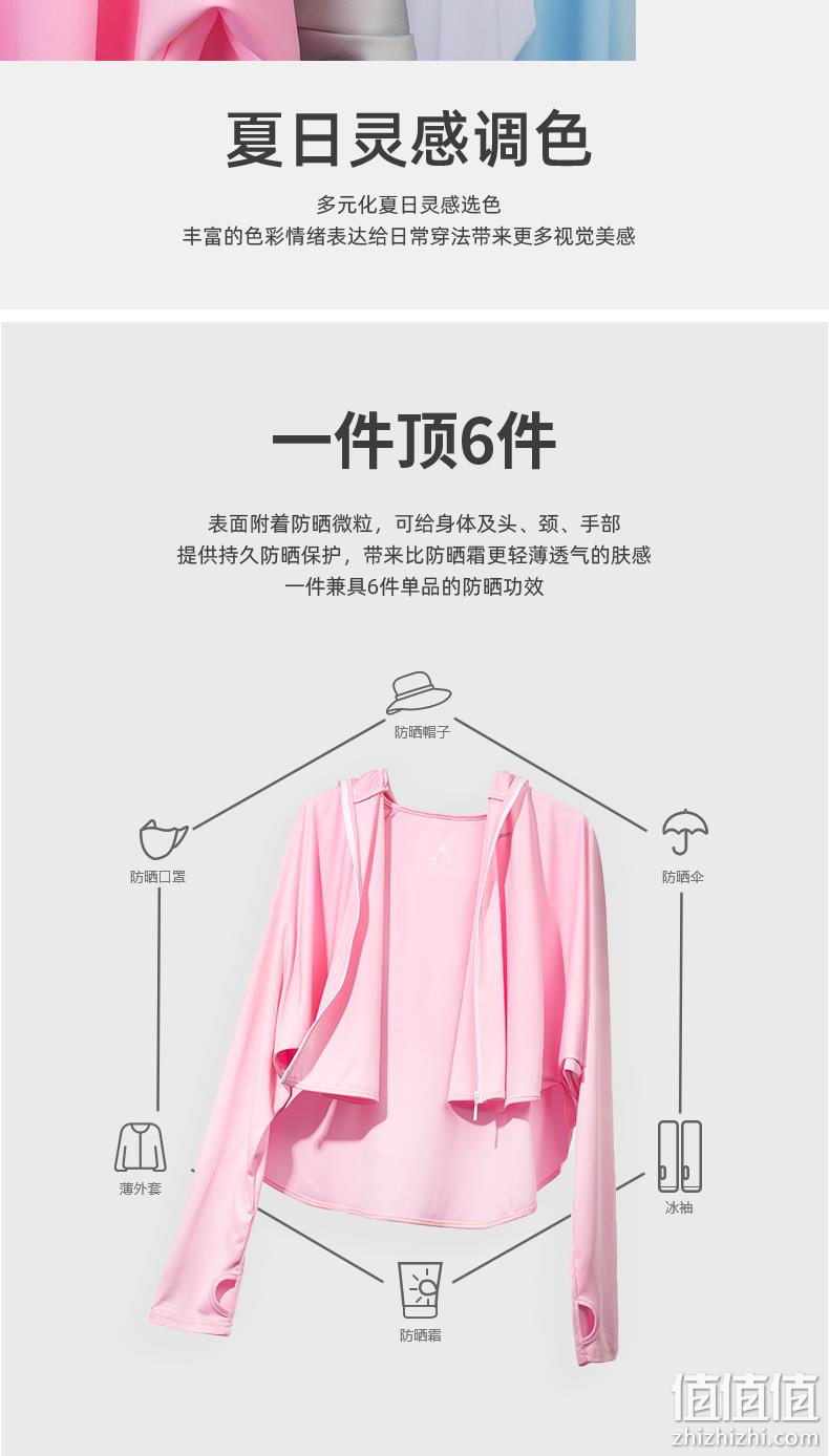 值哭！真无死角，全脸防晒，科技凉感面料：珂宣尼 长袖防晒衣 多色 49元包邮 值值值-买手聚集的地方