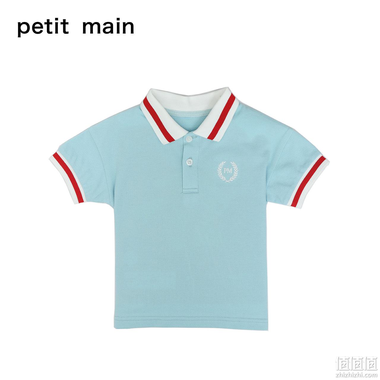 日本超高人气童装品牌，petit main 2021新款儿童纯棉Polo衫 双重优惠 新低49元包邮 值值值-买手聚集的地方
