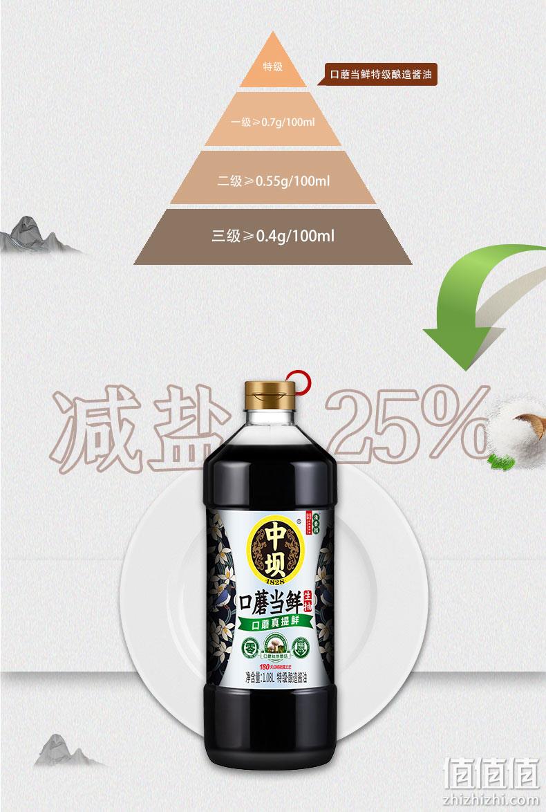 中华老字号，清香园旗下：1.08Lx2瓶 中坝 特级头道口蘑薄盐生抽 拍2件19.8元包邮 值值值-买手聚集的地方