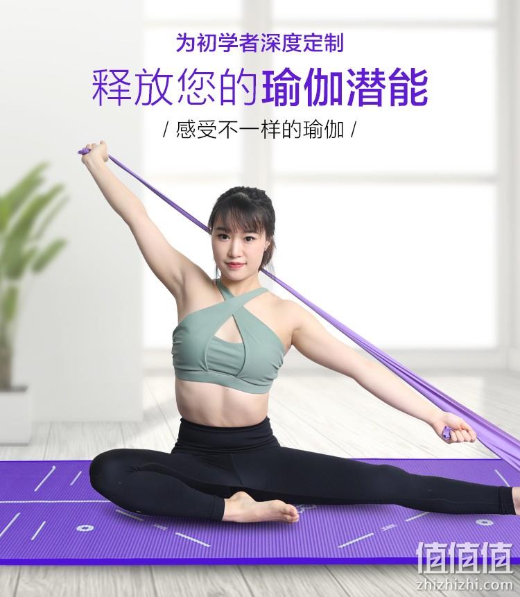1厘米加厚锁边防滑，带体位线：红双喜 男女家用健身瑜伽垫 175x78x1cm 19.9元包邮 值值值-买手聚集的地方