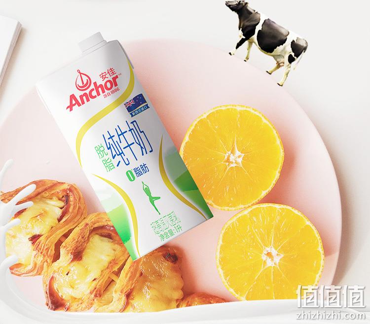 值哭！新西兰进口，京东超市发货：1Lx12盒x2箱 安佳 脱脂纯牛奶 拍2件138.6元包邮，折合5.77元/升 值值值-买手聚集的地方