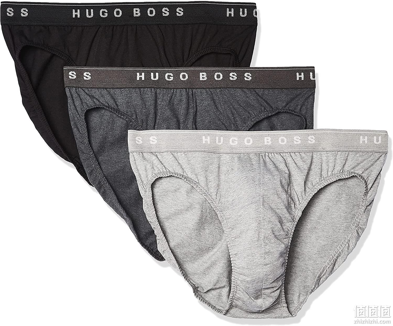 100%纯棉，3条 Hugo Boss雨果·博斯 男士 三角内裤 Prime直邮到手125元，2件9.5折 值值值-买手聚集的地方