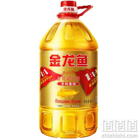 金龙鱼 黄金比例 食用调和油 4L 59.8元 值值值-买手聚集的地方