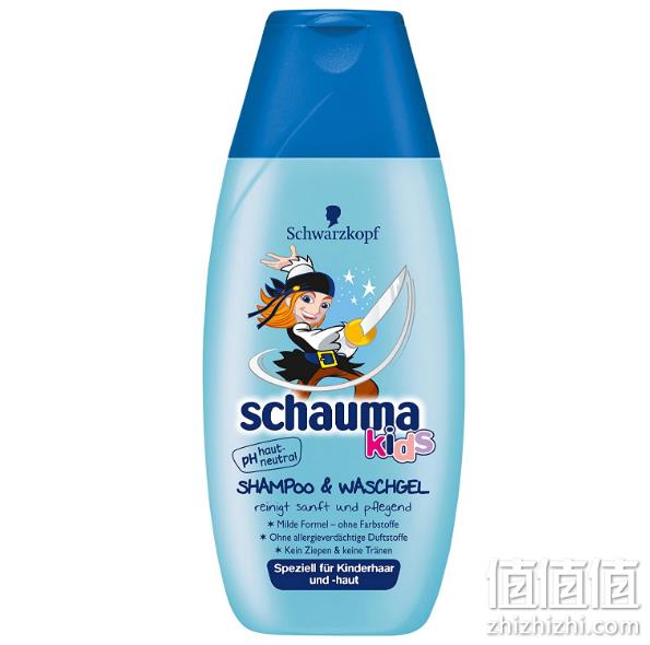 Schwarzkopf 施华蔻 Schauma 儿童洗发沐浴二合一 250mlx5瓶 93.34元包邮 值值值-买手聚集的地方