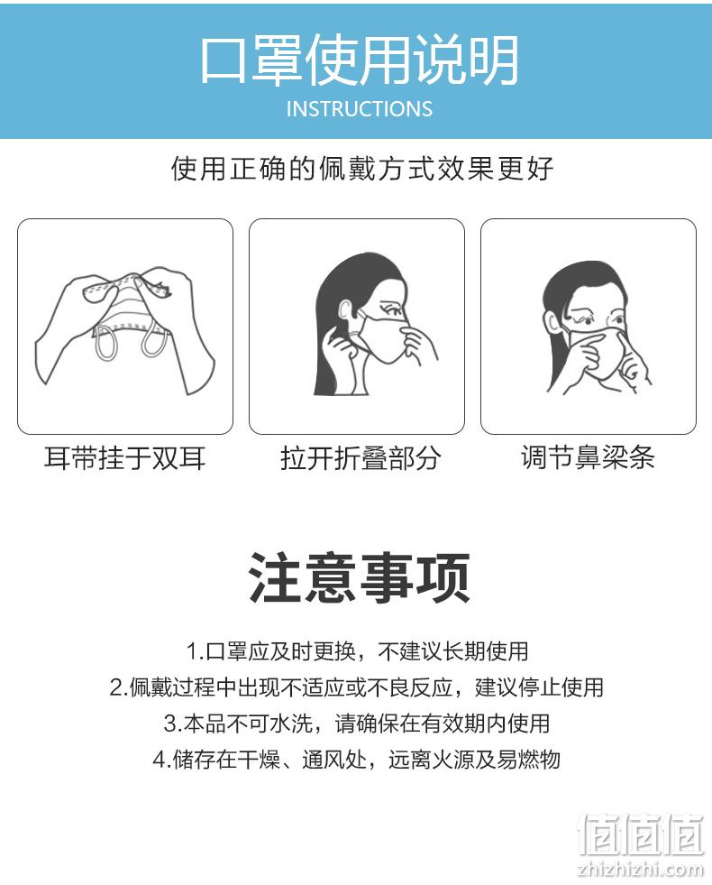 新低!100只 耐斯安 三层含熔喷布一次性防护口罩 12.8元包邮 值值值-买手聚集的地方