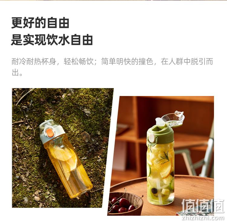 进口Tritan材质,单手开盖:630ml 淘宝心选 弹盖吸管随手杯 13.9元包邮 值值值-买手聚集的地方