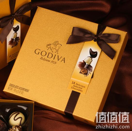 七夕好礼！巧克力界的劳斯莱斯：GODIVA 歌帝梵 金装巧克力礼盒 14枚 165g 174元包邮（原价258元） 值值值-买手聚集的地方