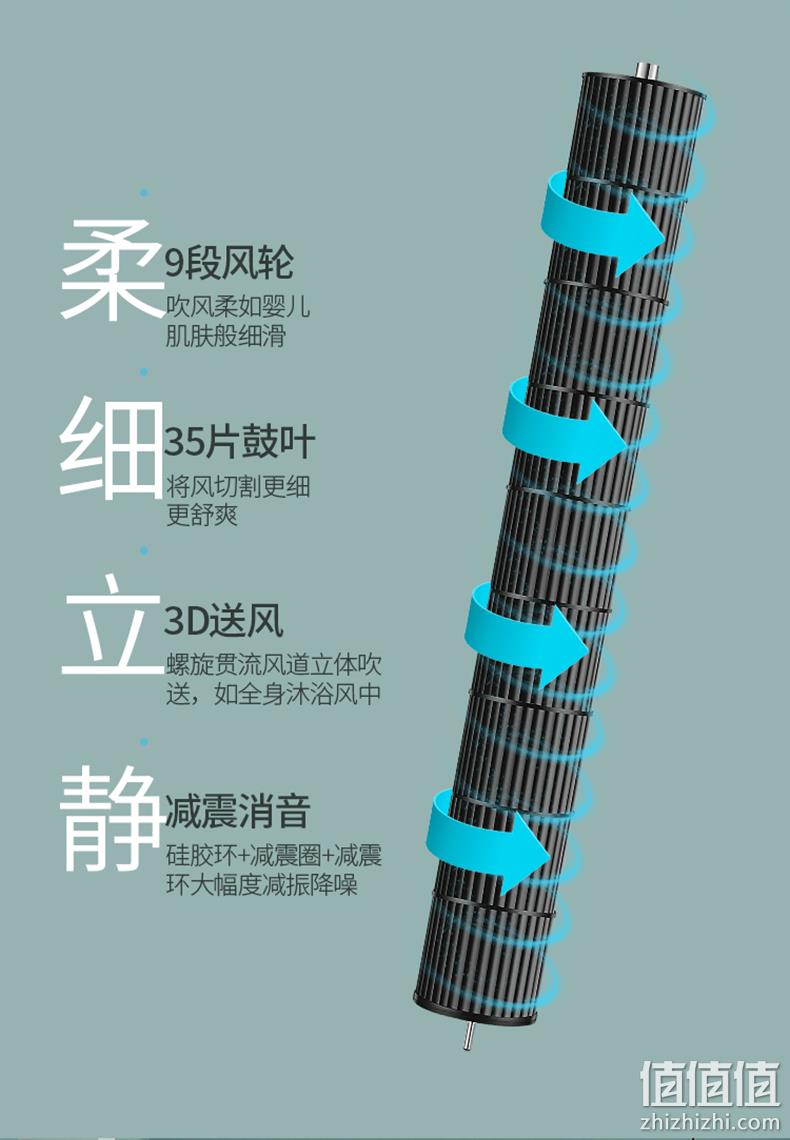 安全无叶，遥控带熏香，6档广角送风：艾美特 家用静音摆头塔扇 FT41R 159元包邮 值值值-买手聚集的地方