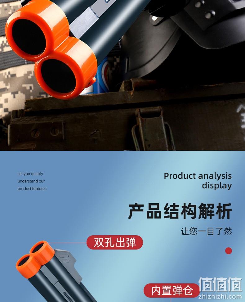 0伤害EVA软弹，室内室外都能玩：贝利雅 儿童玩具来福软弹枪 白色喷子+3连靶 38元包邮 值值值-买手聚集的地方