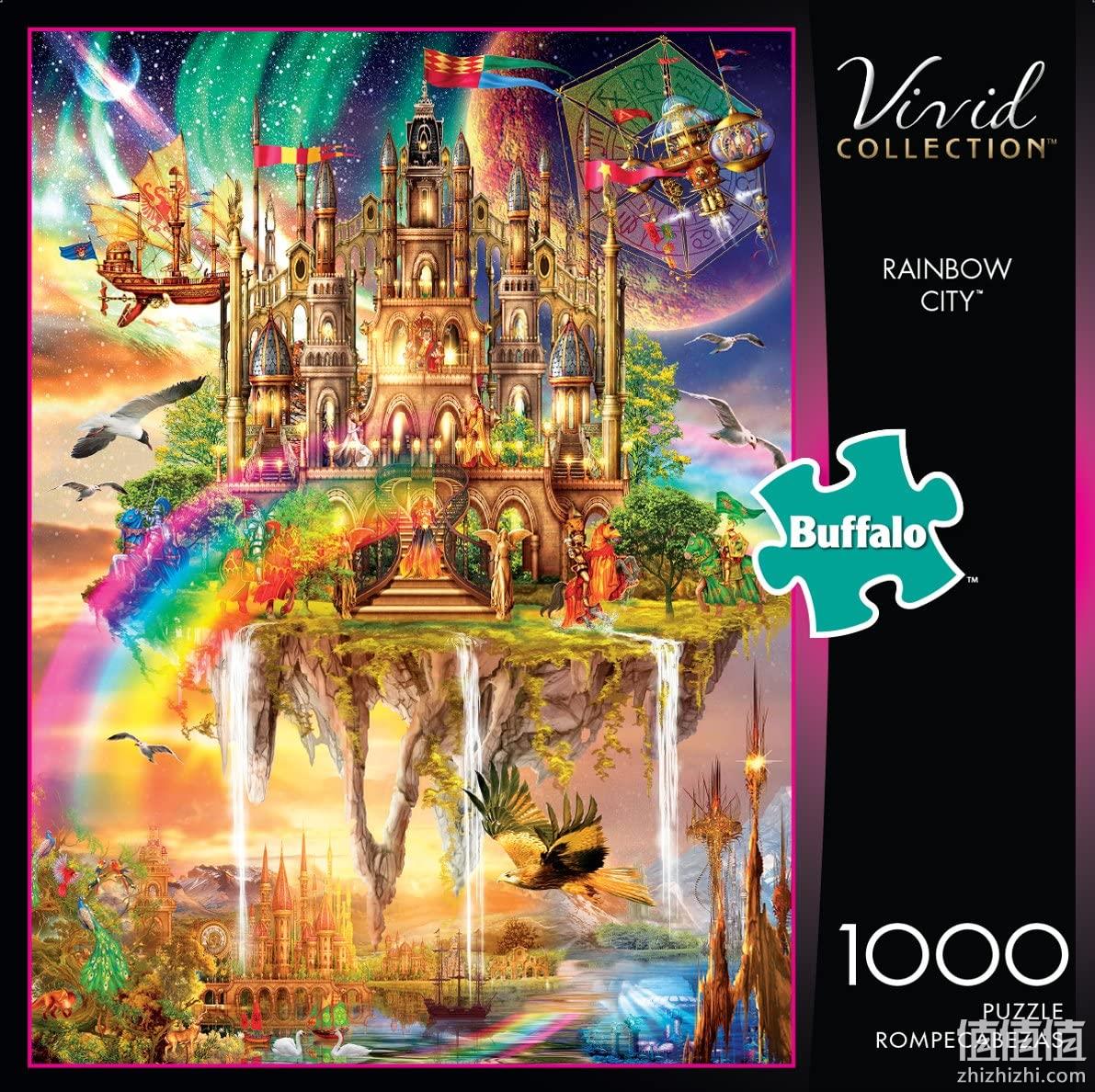 新低！1000片 Buffalo Games Vivid系列 彩虹之城拼图 Prime直邮到手117元，2件9.5折 值值值-买手聚集的地方