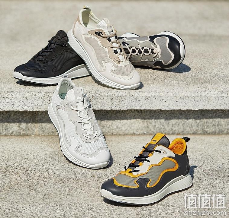2021春新款，ECCO 爱步 ST.1 男士拼接运动鞋 直邮含税到手619元（天猫折后1286元） 值值值-买手聚集的地方