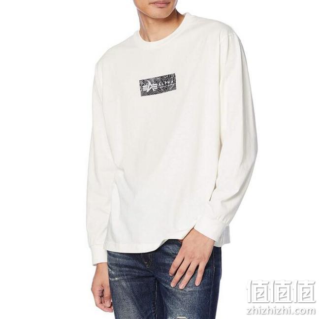 浅库存，军工品牌，100%纯棉可外穿：XL码 阿尔法工业 男士 纯棉长袖T恤 Prime直邮到手127元 值值值-买手聚集的地方