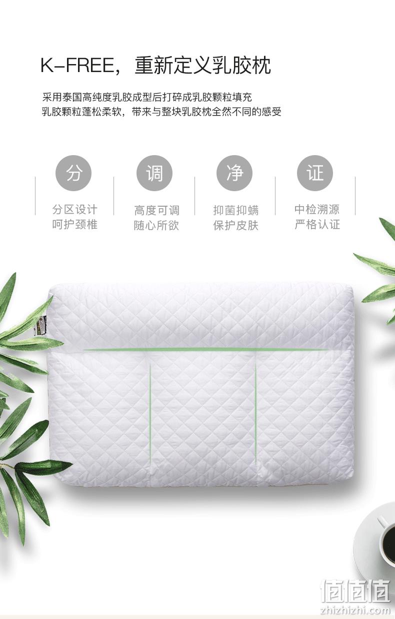 补券，泰国原装进口，高度可任意调：royalking 分区护颈乳胶枕 券后79元包邮 值值值-买手聚集的地方