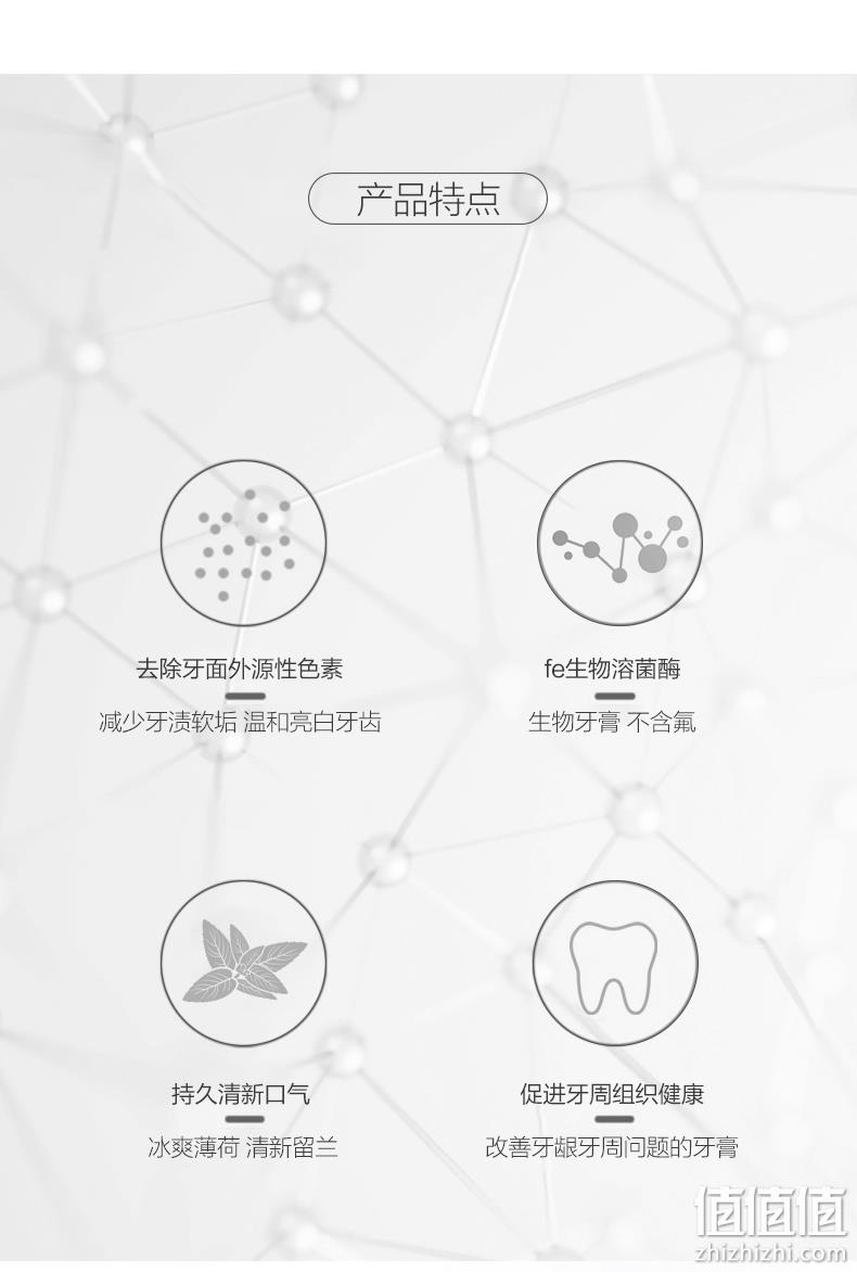 复旦大学研制，生物酶清火亮白护龈，不含氟：4支装 fe金典 上市纪念版生物牙膏 34元包邮 值值值-买手聚集的地方