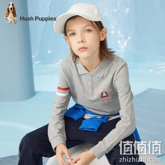 Hush Puppies 暇步士 2021秋季新款 男童翻领运动长袖POLO衫 69元包邮 值值值-买手聚集的地方