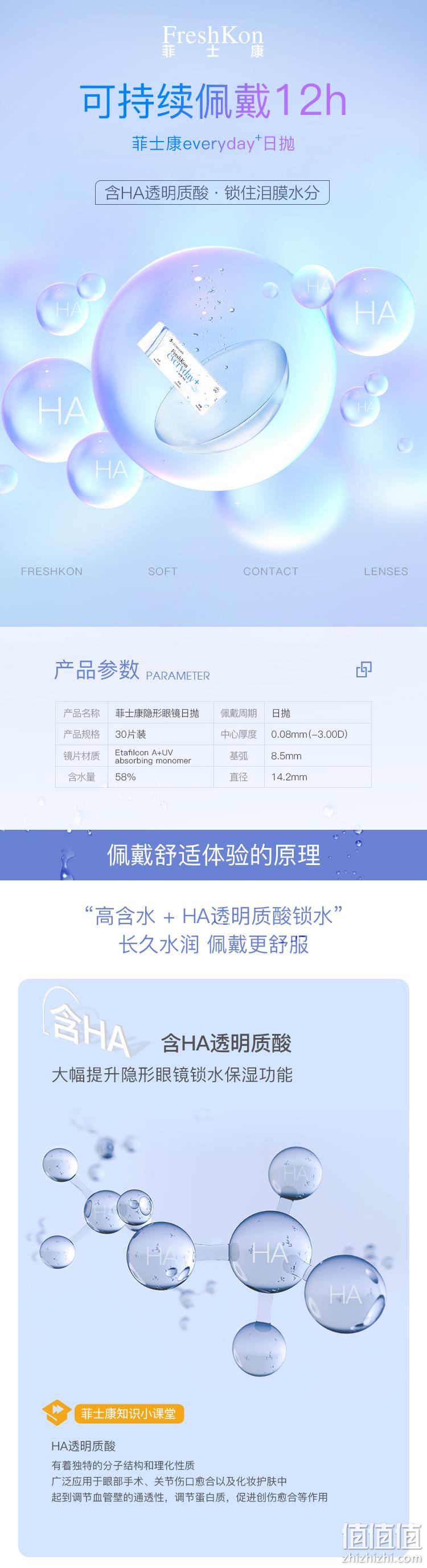 新加坡进口 FreshKon 菲士康 EveryDay 日抛型隐形眼镜 30片装 58元包邮 值值值-买手聚集的地方