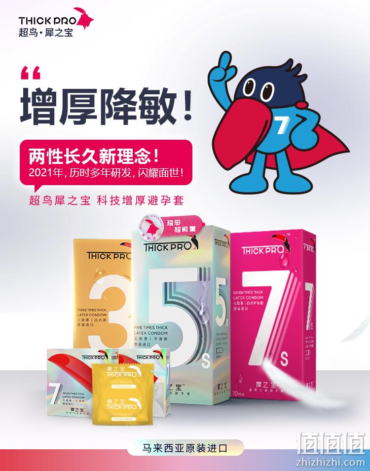 马来西亚进口 Thick Pro 超鸟 犀之宝 凸点款避孕套 26只 159元包邮 值值值-买手聚集的地方