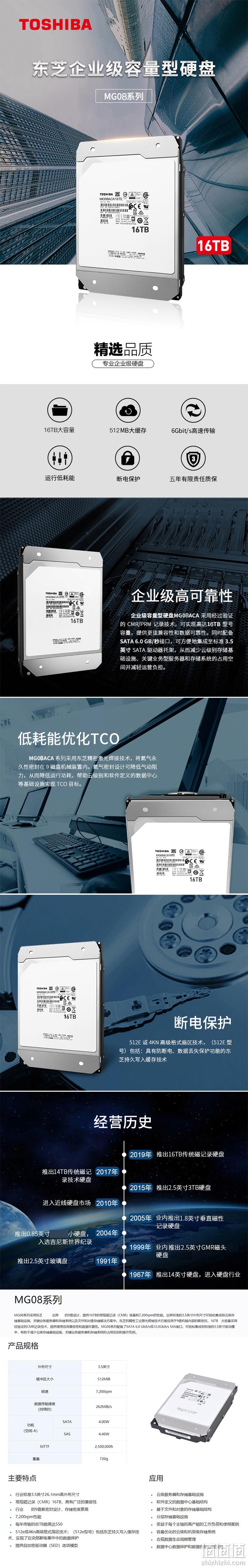 16T大容量，非叠瓦，企业级氦气盘：东芝 机械硬盘 7200转 512mb缓存 券后2099元包邮，5年保 值值值-买手聚集的地方