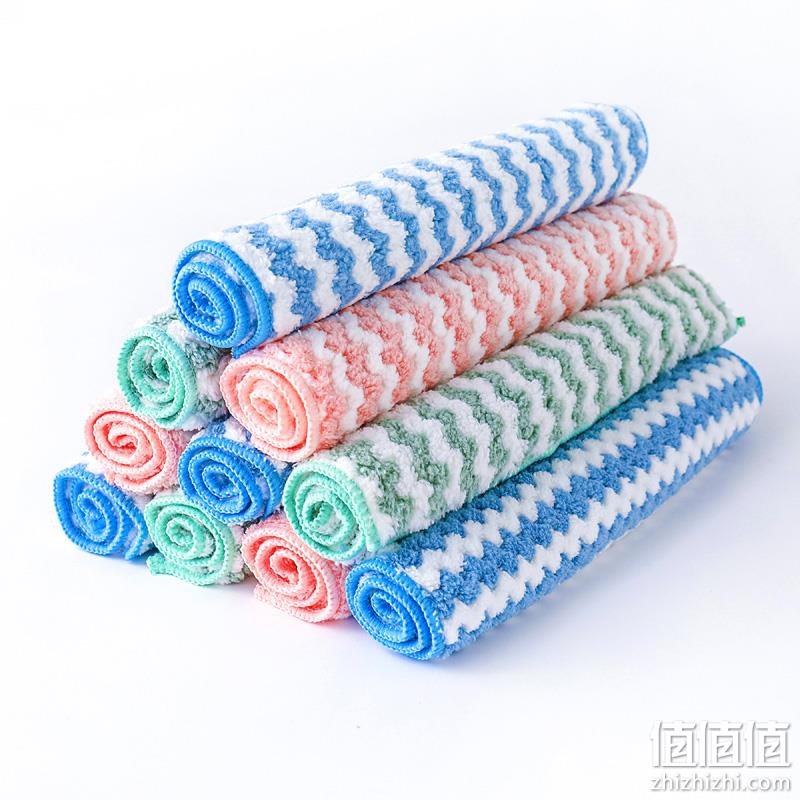 嘉嘉爱 不沾油不易掉毛 加厚吸水抹布 25x25cm 5条装 券后8.7元包邮 值值值-买手聚集的地方