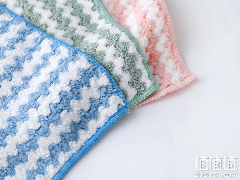 嘉嘉爱 不沾油不易掉毛 加厚吸水抹布 25x25cm 5条装 券后8.7元包邮 值值值-买手聚集的地方