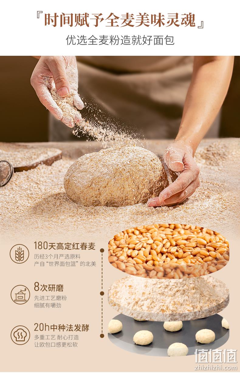 值哭！不加油不放糖，低GI代餐：800g 七年五季 全麦欧包 12只 19.9元起包邮顺丰（之前推荐29.9元） 值值值-买手聚集的地方