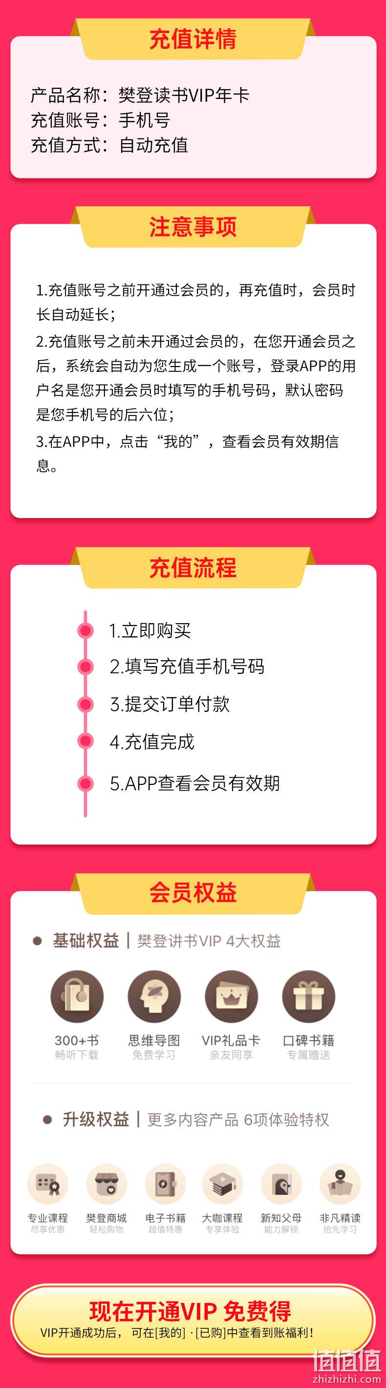 新低！到账2年 樊登读书会 VIP会员年卡 210元秒冲（之前推荐235元） 值值值-买手聚集的地方