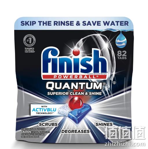 亚马逊销量第1！Finish 亮碟 Quantum系列 多效合一洗碗块 82块 108.38元包邮 值值值-买手聚集的地方