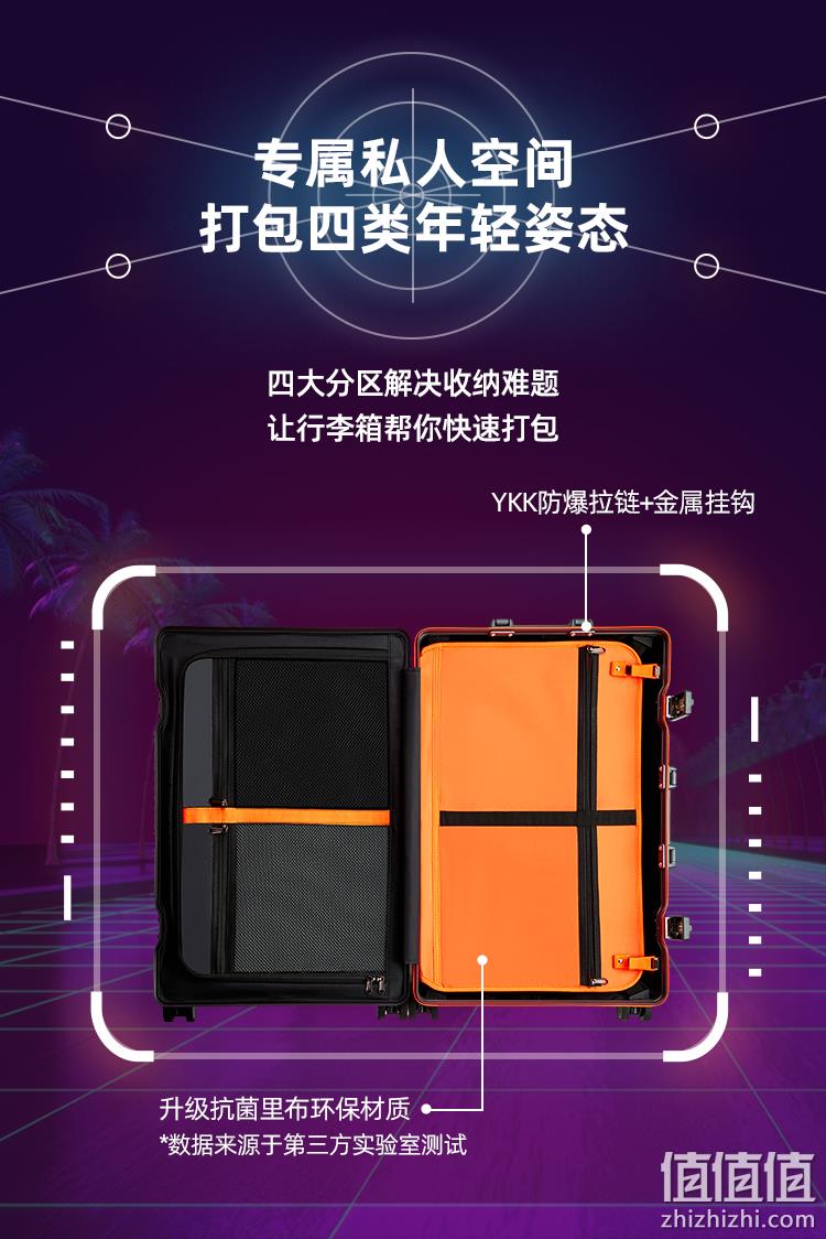 淘宝心选 铝框行李箱 20寸/24寸 多色 199元起包邮 值值值-买手聚集的地方