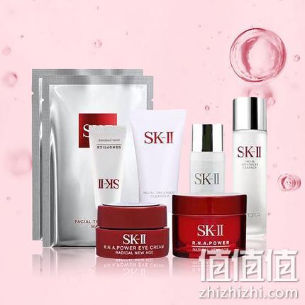 SK-II 护肤8件套 轻莹露30ml+神仙水30ml+面霜15g+眼霜2.5g+小灯泡10ml+洁面20g+前男友面膜2片 88会员419.95元包邮包税 值值值-买手聚集的地方