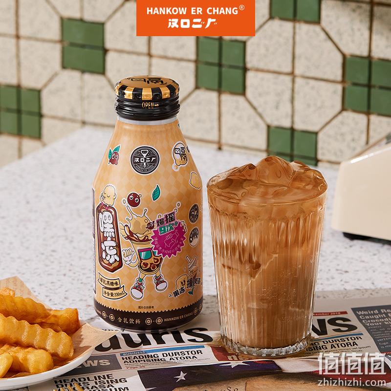 汉口二厂 嘿冻 厚乳黑糖味果冻奶茶 330mlx6瓶 19.9元包邮 值值值-买手聚集的地方