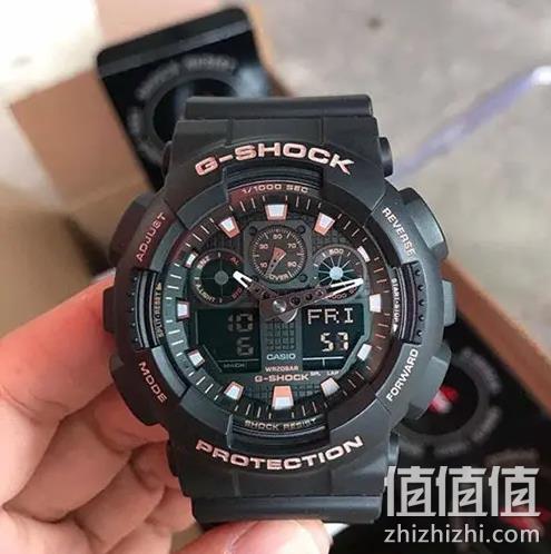 Casio 卡西欧 G-Shock系列 GA-100GBX 男士亮金双显运动手表 517.8元包邮 值值值-买手聚集的地方