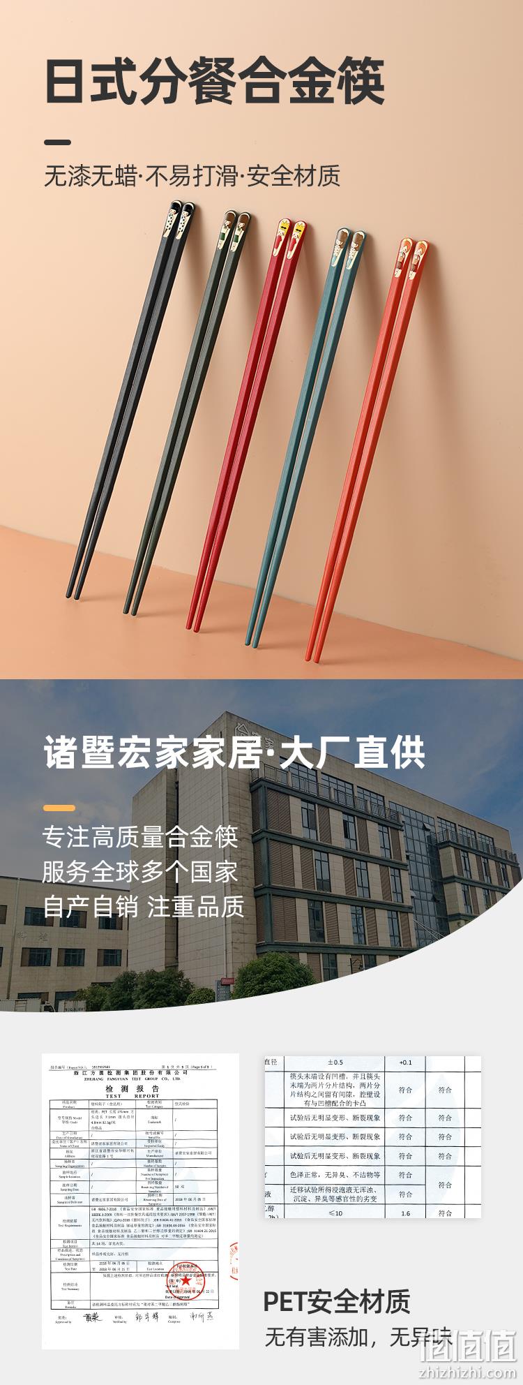 史低！阿里自有品牌：5双 虾选 高颜值日式分餐合金筷子 7.9元包邮 值值值-买手聚集的地方