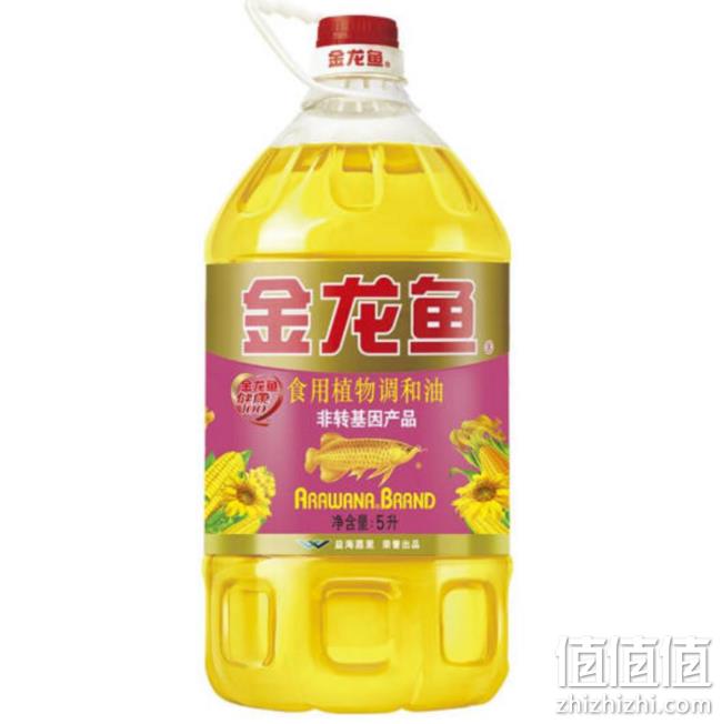 金龙鱼 非转基因 食用植物调和油 5L 69.9元 值值值-买手聚集的地方