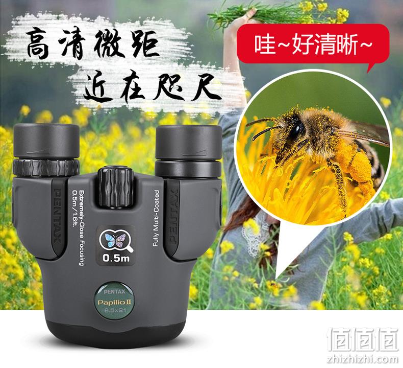 10日20点,0.5米清晰对焦:6.5×21 PENTAX宾得 Papilio二代 双筒虫虫镜望远镜 599元包邮 值值值-买手聚集的地方