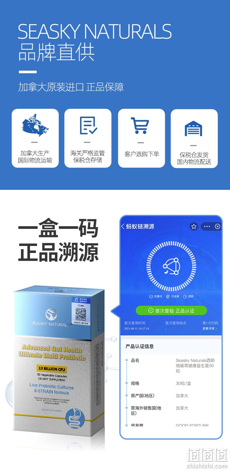 值哭！加拿大进口，8种菌株调理肠胃：30粒x2盒 SN 益生菌胶囊 58元包邮（之前推荐单盒41元） 值值值-买手聚集的地方