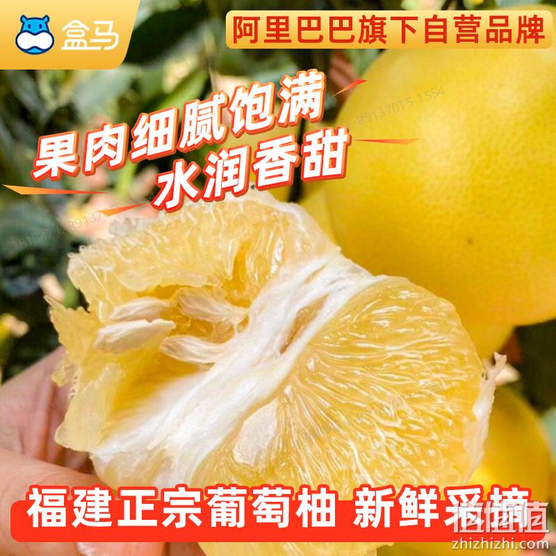 盒马 福建黄金葡萄柚礼盒装 单果400gx5斤 41.9元顺丰包邮 值值值-买手聚集的地方